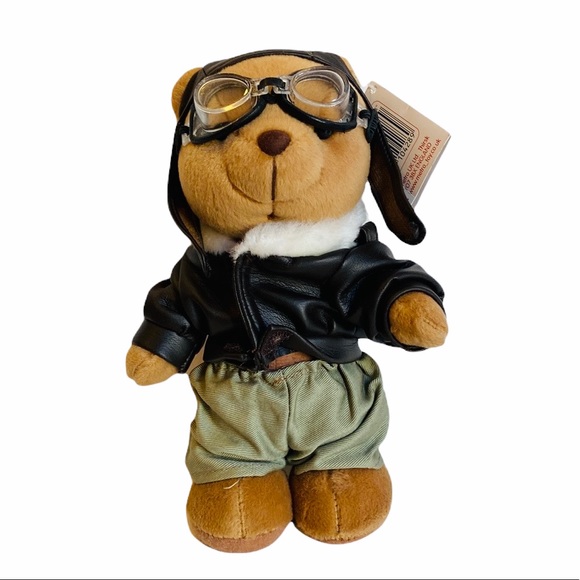 NWT metro soft toys 8” Pilot Bear - teddy bear - plush - Picture 1 of 7